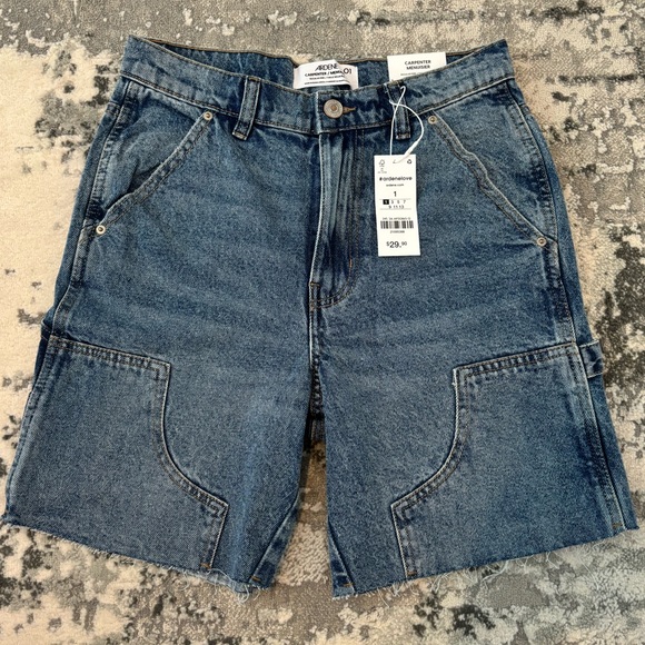 ARDENE- Carpenter Midi Denim Shorts - Picture 4 of 5